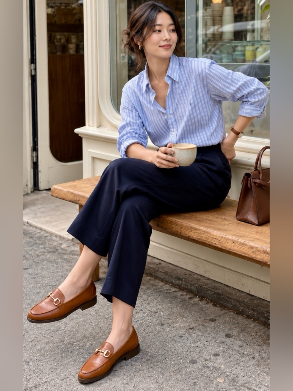 NWT J.Crew Classic Leather Loafers Antique Oak Gold Bit Size 6.5 NIB